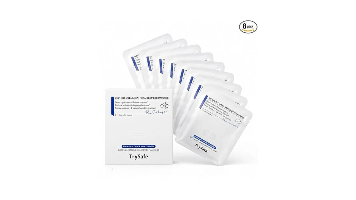 8 Pairs Pdrn & Calcium & Bio-collagen Under Eye Patches