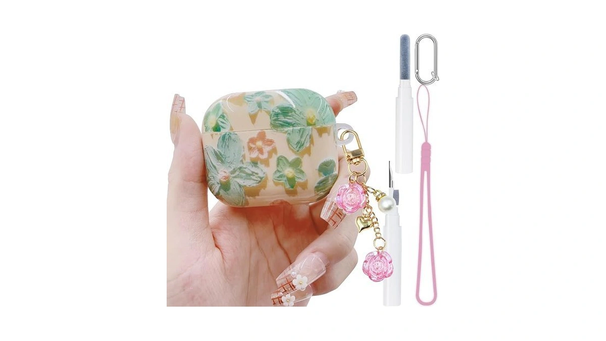 Oil Retro Painting Flower Cover For Airpods 3 Case 3st