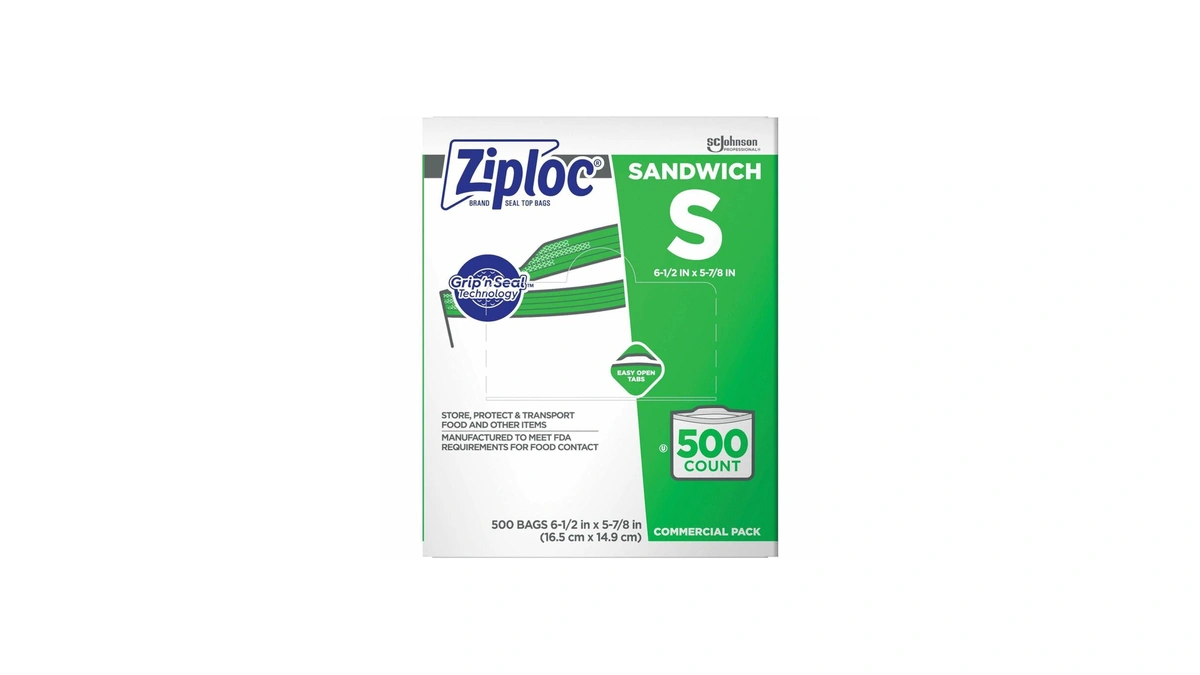 Sc Johnson Professional Ziploc Brand Sandwich Bags, Food Storage Ziploc