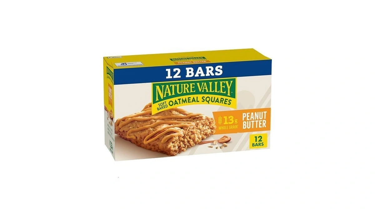 Nature Valley Soft Baked Oatmeal Squares, Peanut Butter, 12 Bars,
