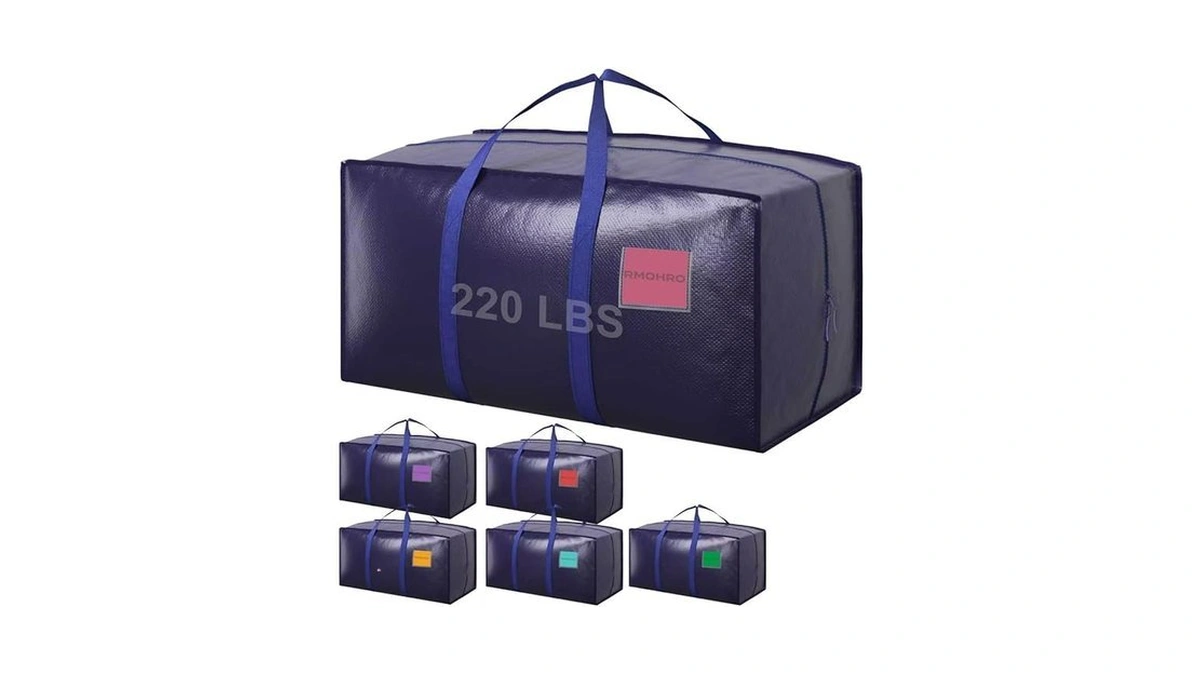 Rmohro 6 Pack Moving Bags Heavy Duty 210gsm With Full-open