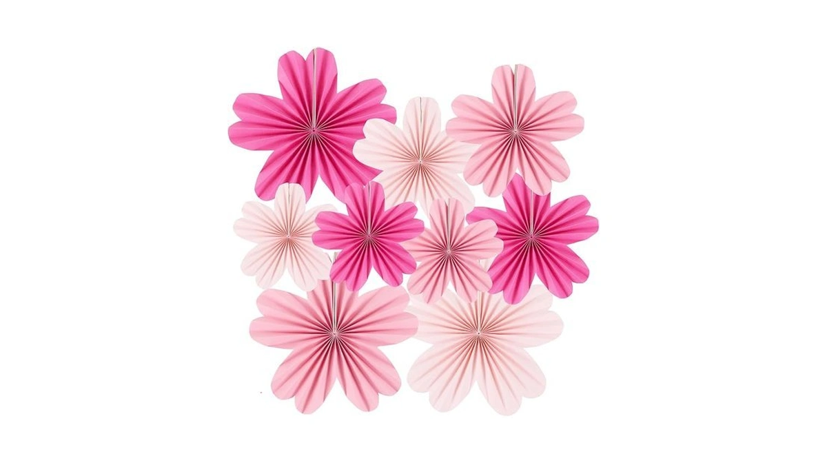 Zilue Paper Fans Party Decorations Paper Flowers Decorations For Wall
