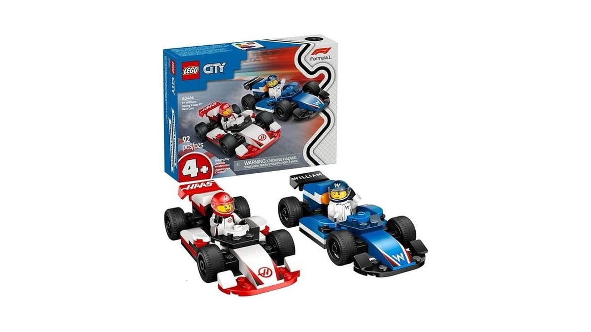 Lego City F1 Williams Racing & Haas F1 Race Car