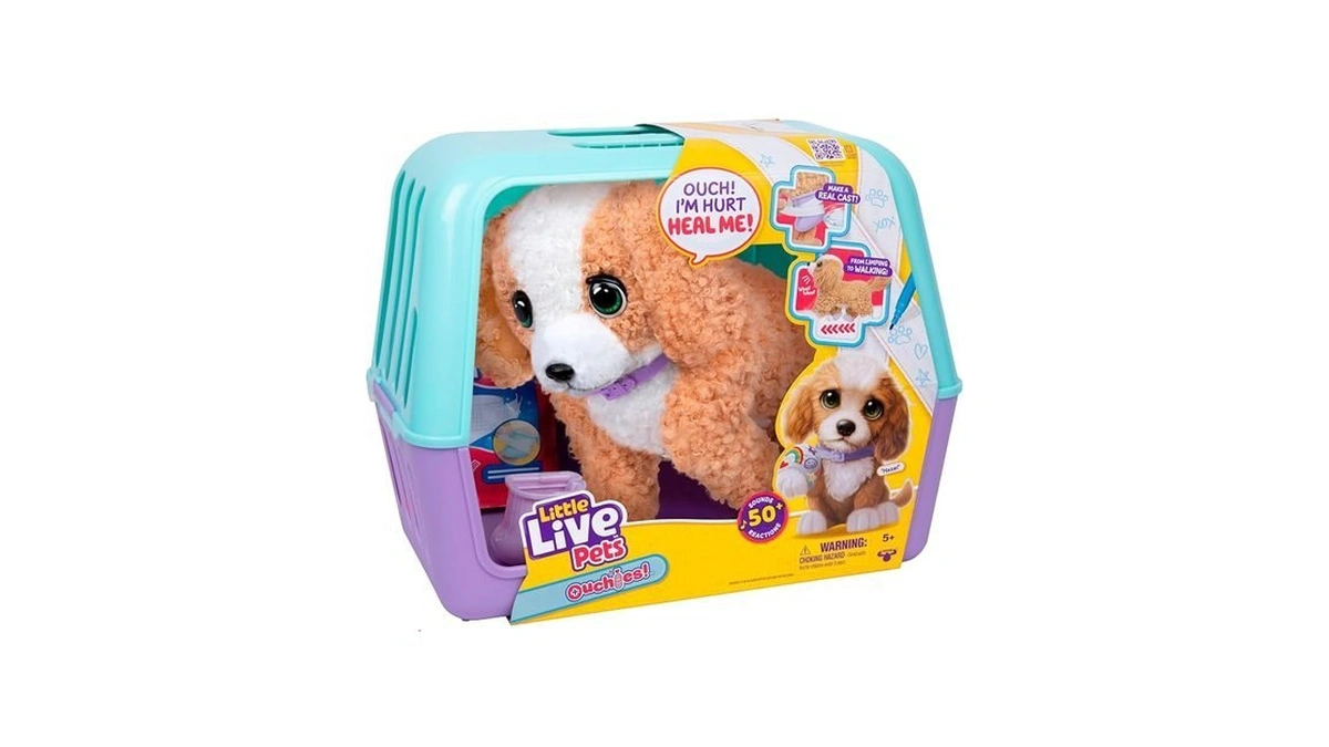 Little Live Pets Ouchies Amazon Exclusive Hazel The Poodle Plush,