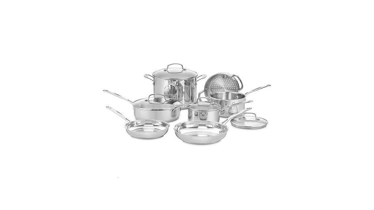 Cuisinart Chef’s Classic 11-piece Stainless Steel Pots And Pans Set,