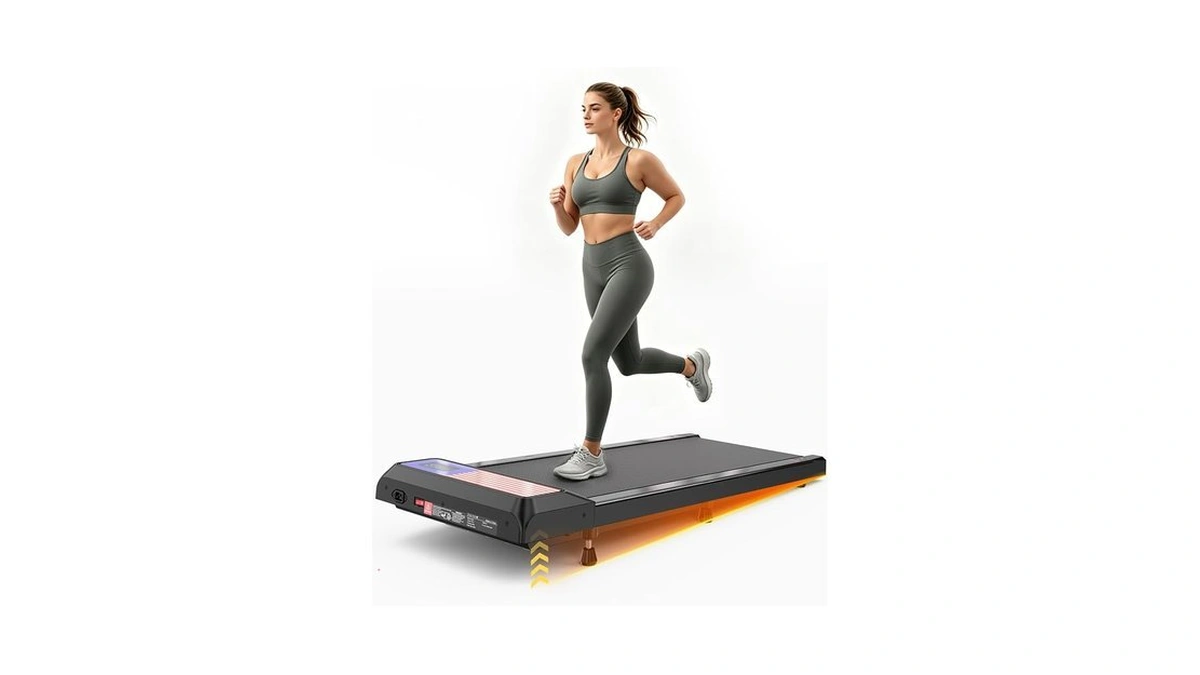 Walking Pad Treadmill With 8% Incline, 2.5hp Quiet Portable Walking