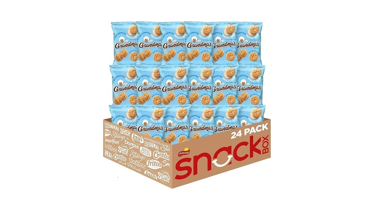 Grandma’s Mini Cookies, Vanilla Sandwich Crème Cookies, 3.71 Oz Cookie