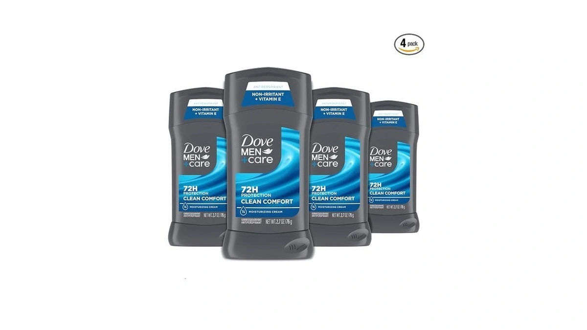 Dove Men+care Antiperspirant Deodorant Stick 4 Count Clean Comfort 72-hour