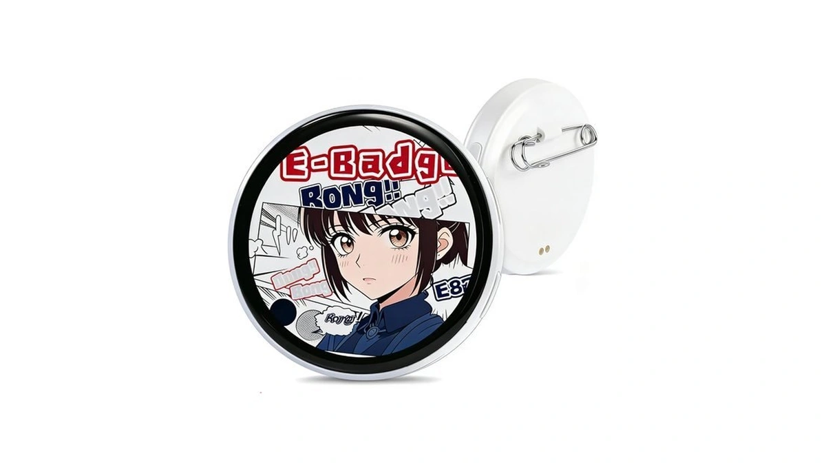 Digital Badge Pin, Customizable E-badge Anime Pin, For Anime Expo