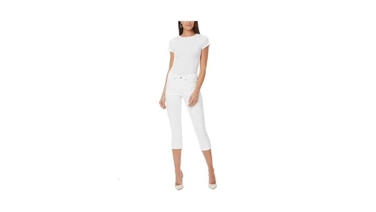 Nydj Women's Petite Petite Chloe Capri Pants, Optic White, 10p