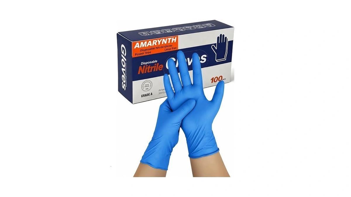 Amarynth Premium Disposable Gloves - 4 Mil Latex-free, Powder-free With