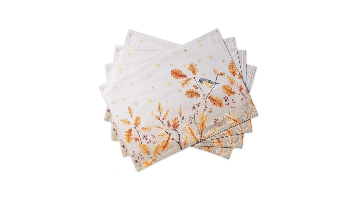Maison D' Hermine Placemats Set Of 4 100% Cotton Washable