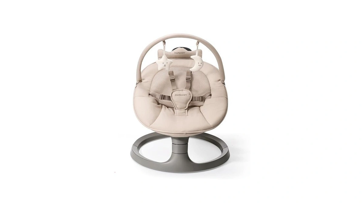 Momcozy 2-in-1 Electric Baby Swing, Dual-arm Support System & Parent-inspired