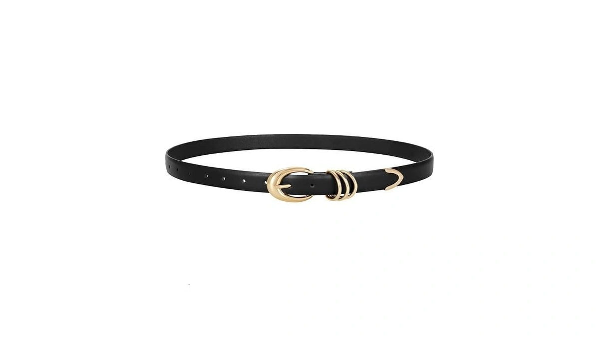 Leacoolkey Women's Leather Belt For Jeans Dress Pants Fashion Ladies