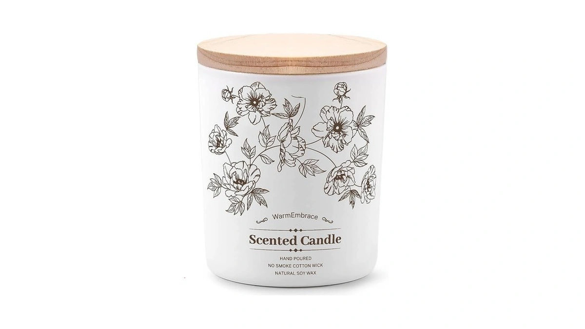 Deluxe Scented Candle For Women & Men, Vanilla Coconut Soy