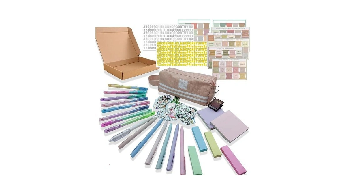 Wanchuan Bible Study Supplies Journaling Kit Highlighters Pens No Bleed