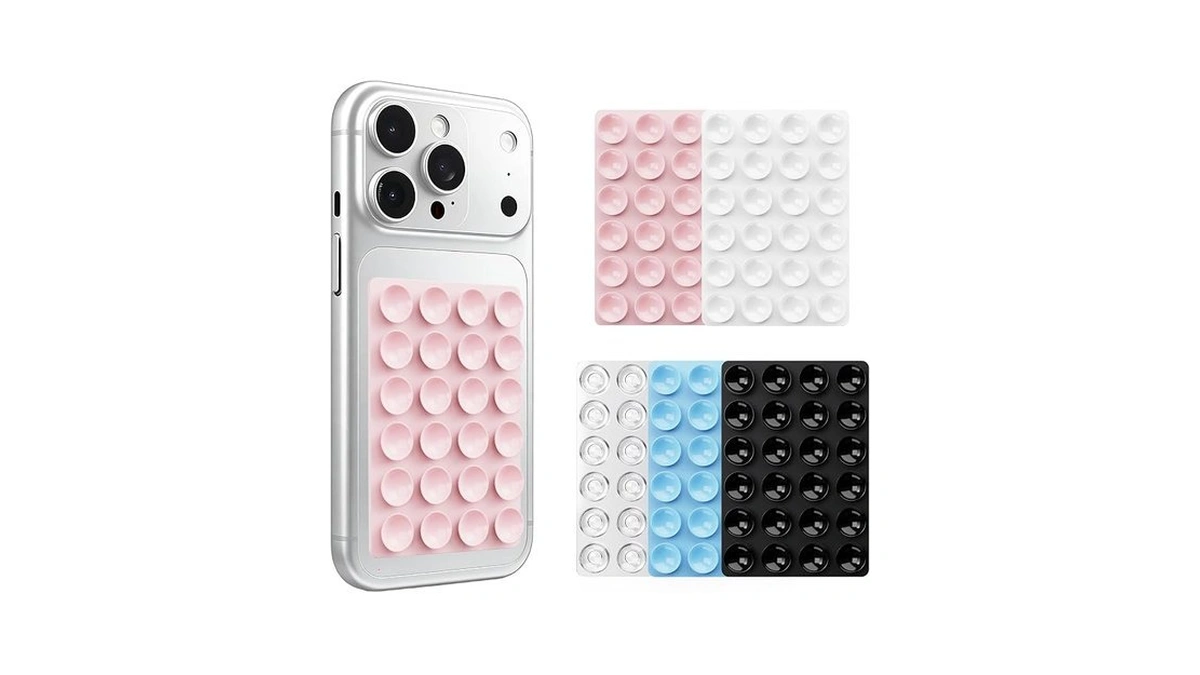 [5 Pcs] Suction Phone Sticky Grip, Hovkott Upgraded Hands-free Adhesive