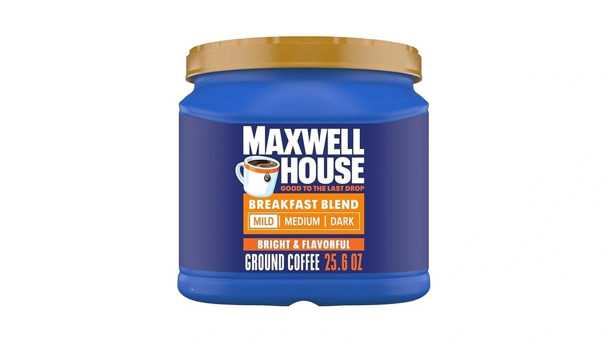 Maxwell House Breakfast Blend Mild Roast Ground Coffee, 25.6 Oz