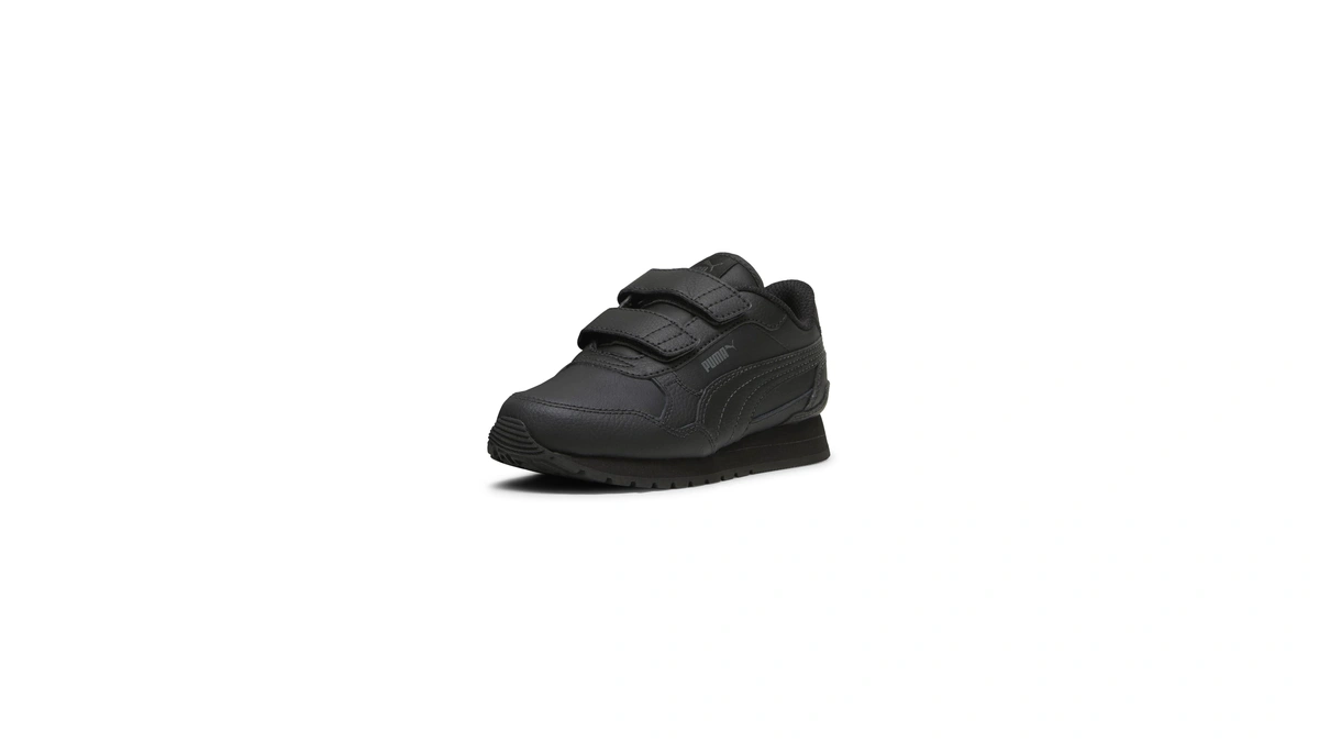 Puma Unisex-child St Runner Hook And Loop, Puma Black-shadow Gray,