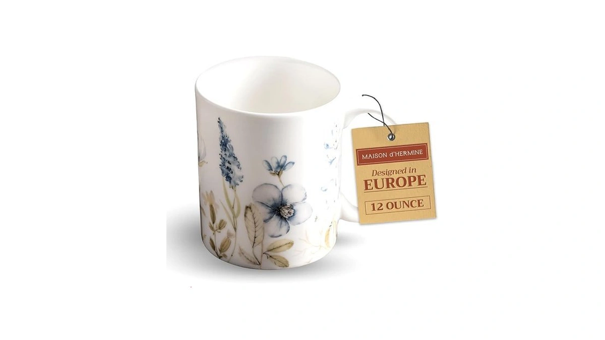 Maison D' Hermine Coffee Mug With Handles Fine Bone China