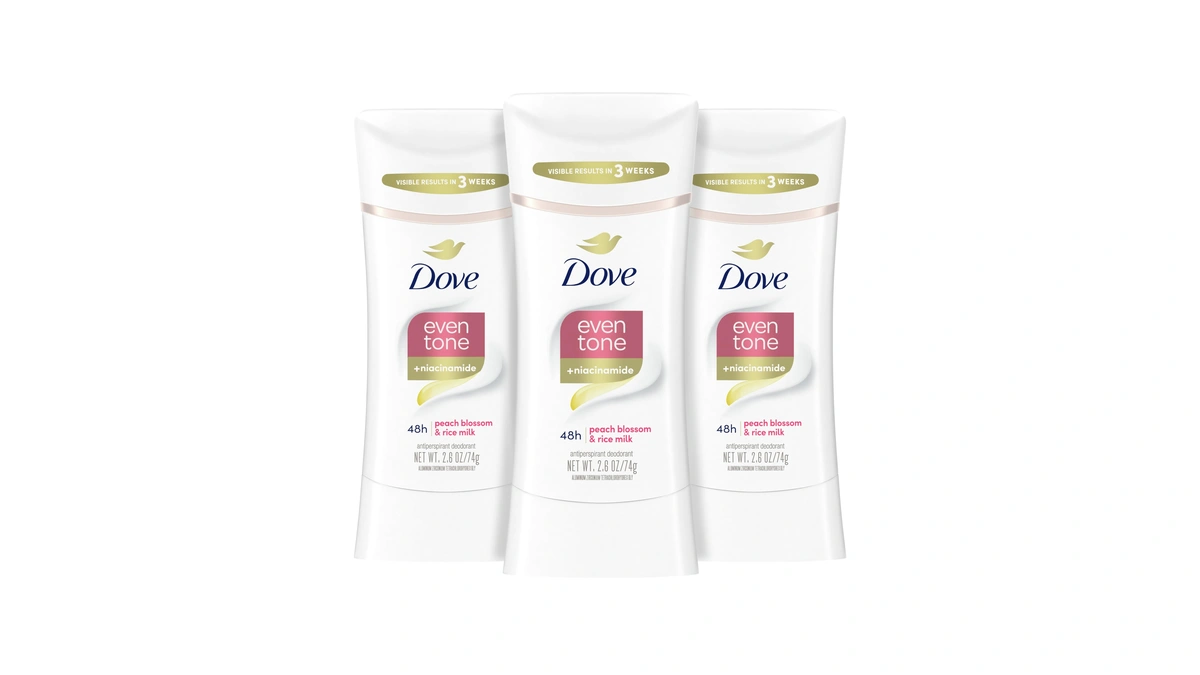 Dove Even Tone Antiperspirant Deodorant Stick Peach Blossom & Rice