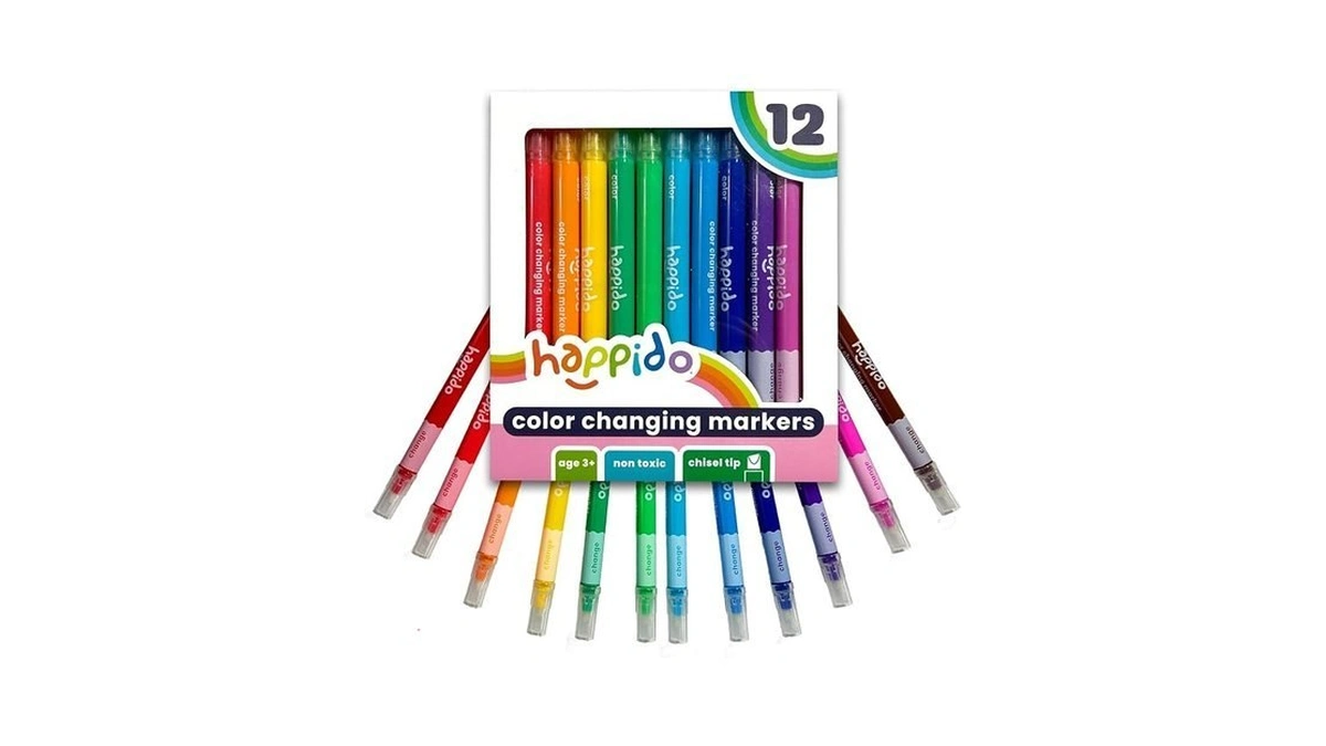 International Arrivals Double Sided Color Changing Marker Sets For Kids