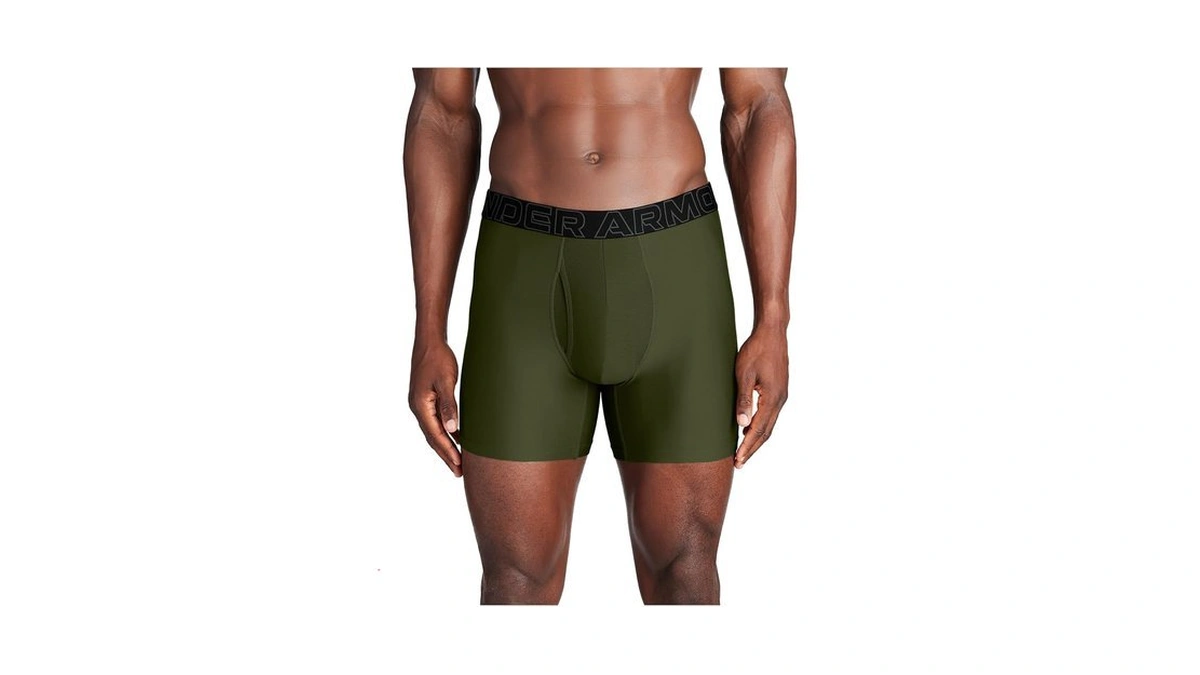 Under Armour Men's Performance Tech Boxerjock Brief Underwear, 6" Inseam,