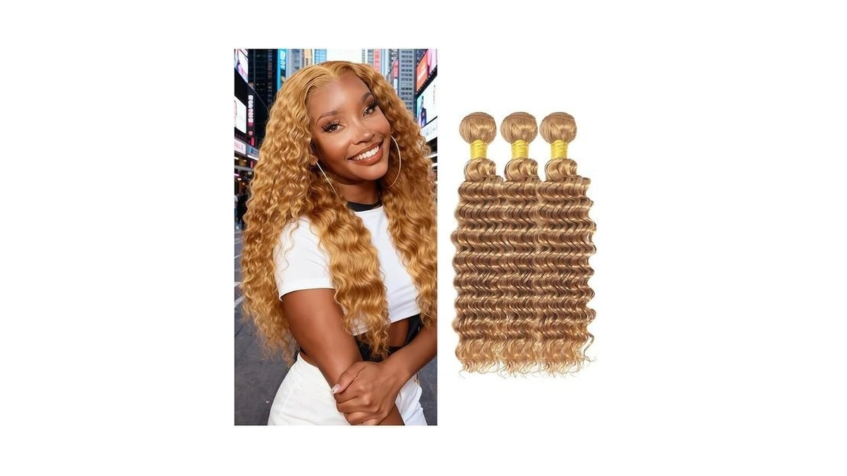 Kodrhar Honey Blonde Human Hair Bundles 26 28 30 Inch