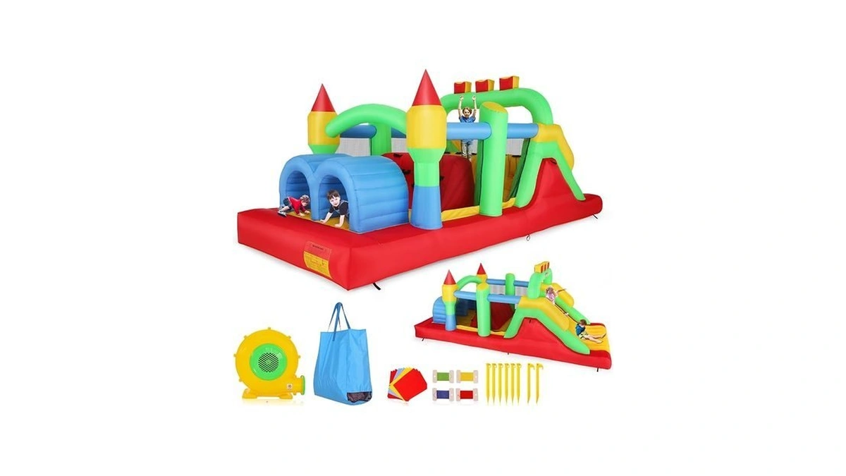 Whubefy Bounce House For Big Kids 8-12, 18 X 8.2ft
