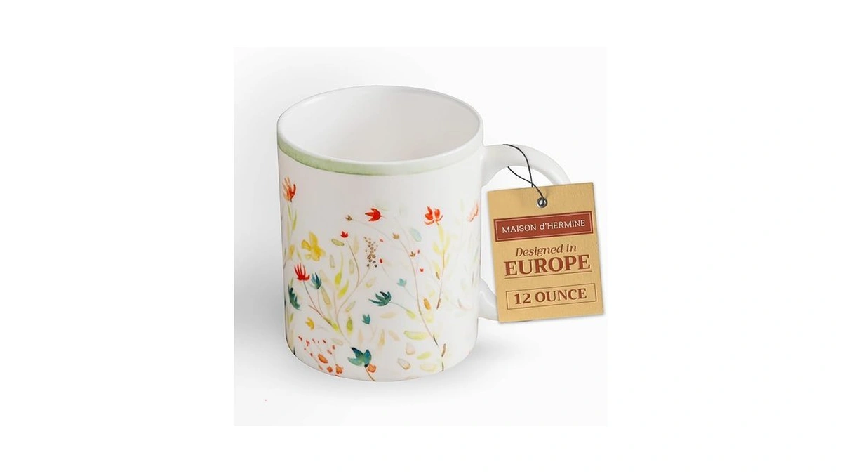 Maison D' Hermine Coffee Mug With Handles Fine Bone China