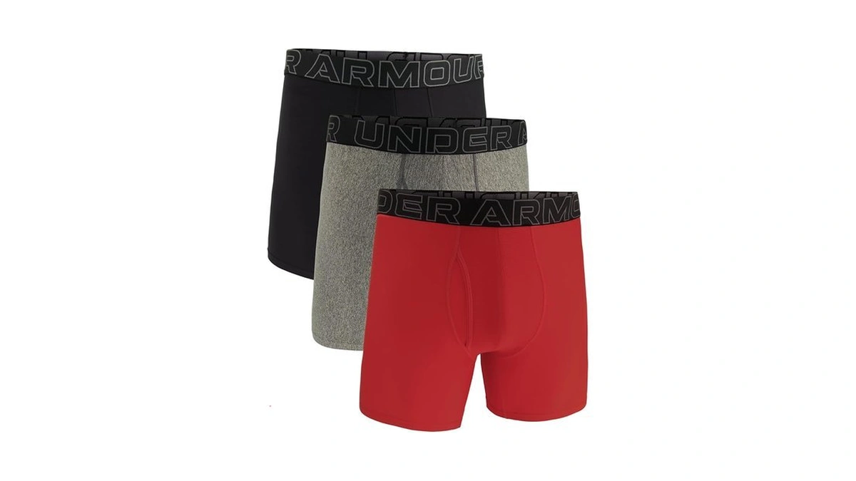 Under Armour Men's Performance Tech Boxerjock Brief Underwear,6" Inseam, Ultra-soft,