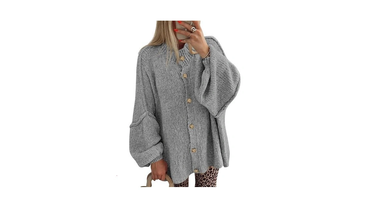 Btfbm Cardigan Sweaters For Women 2026 Fall Clothes Lantern Long