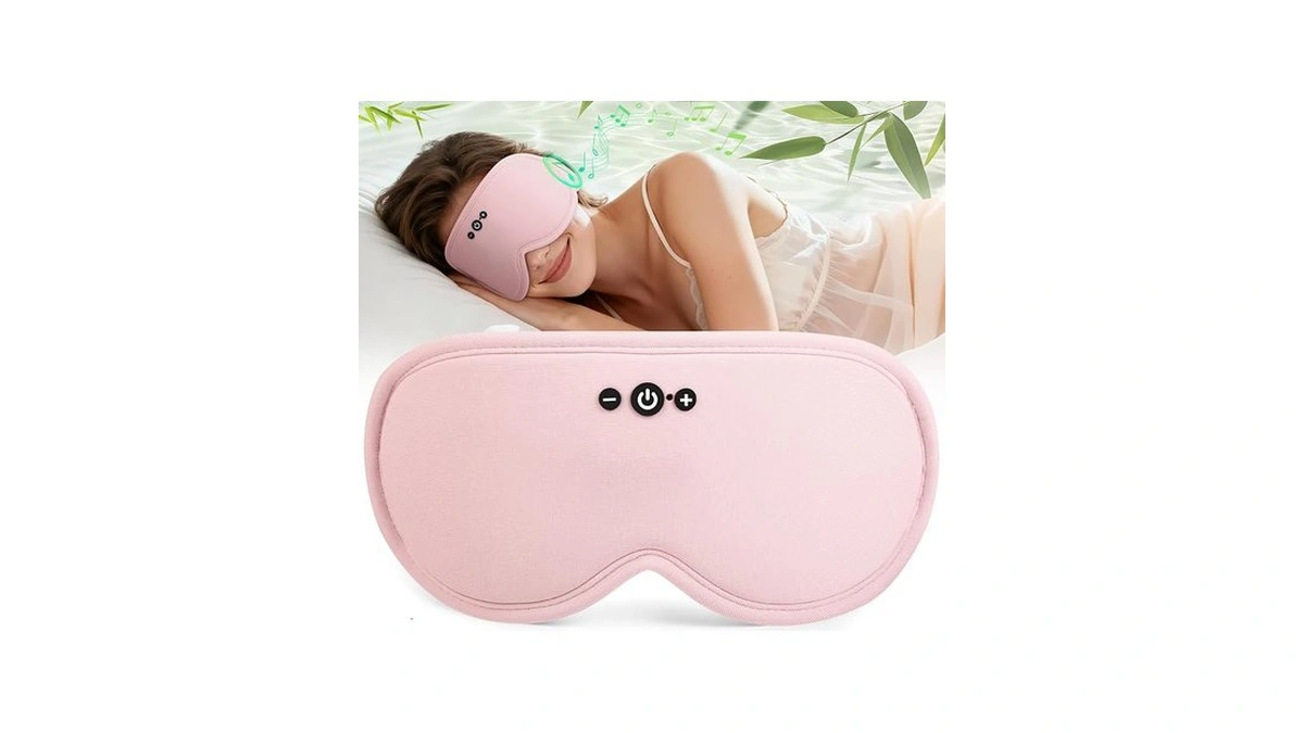 Musicozy Bamboo 3d Bluetooth Sleep Mask Headphones, Ultra-soft Bamboo Fiber