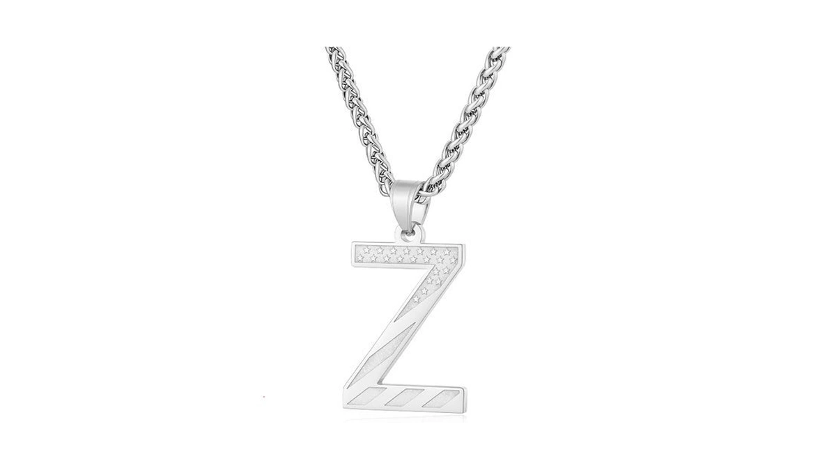 Laeclily Initial Necklace For Men Stainless Steel Pendent Chain Personalized