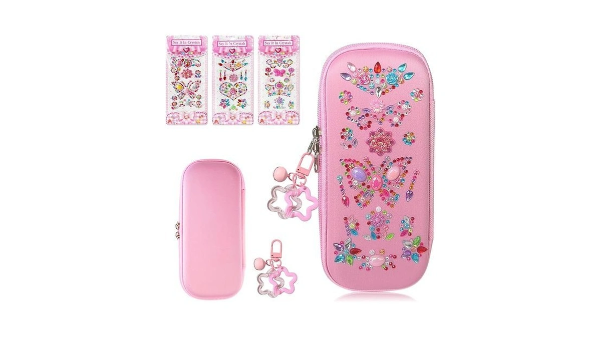 Avalessia Diy Diamond Arts And Crafts Stickers Pencil Case For