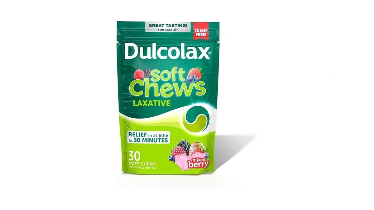 Dulcolax Saline Laxative Soft Chews, Fast-acting Laxative, Gentle Constipation Relief,