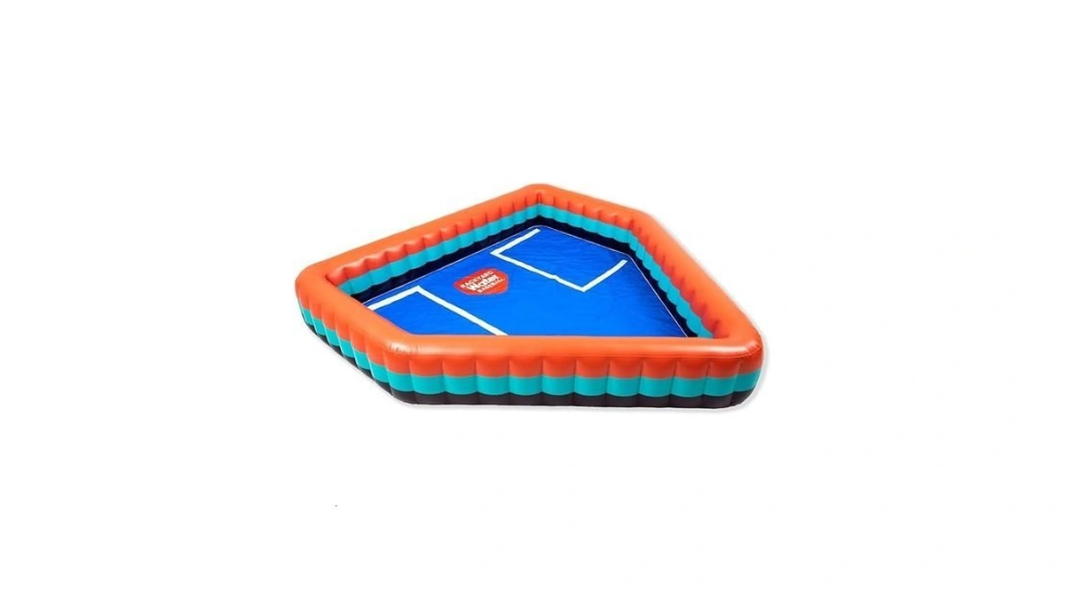 Backyard Water Baseball Inflatable Pool – Home Plate-shaped Blow-up Backyard