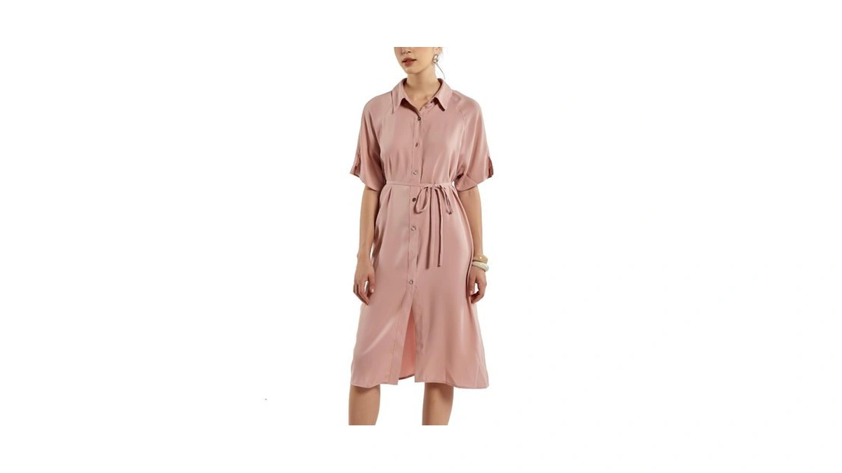Sixdo Woven Flared Dress For Women, Long Maxi Dress, Womens