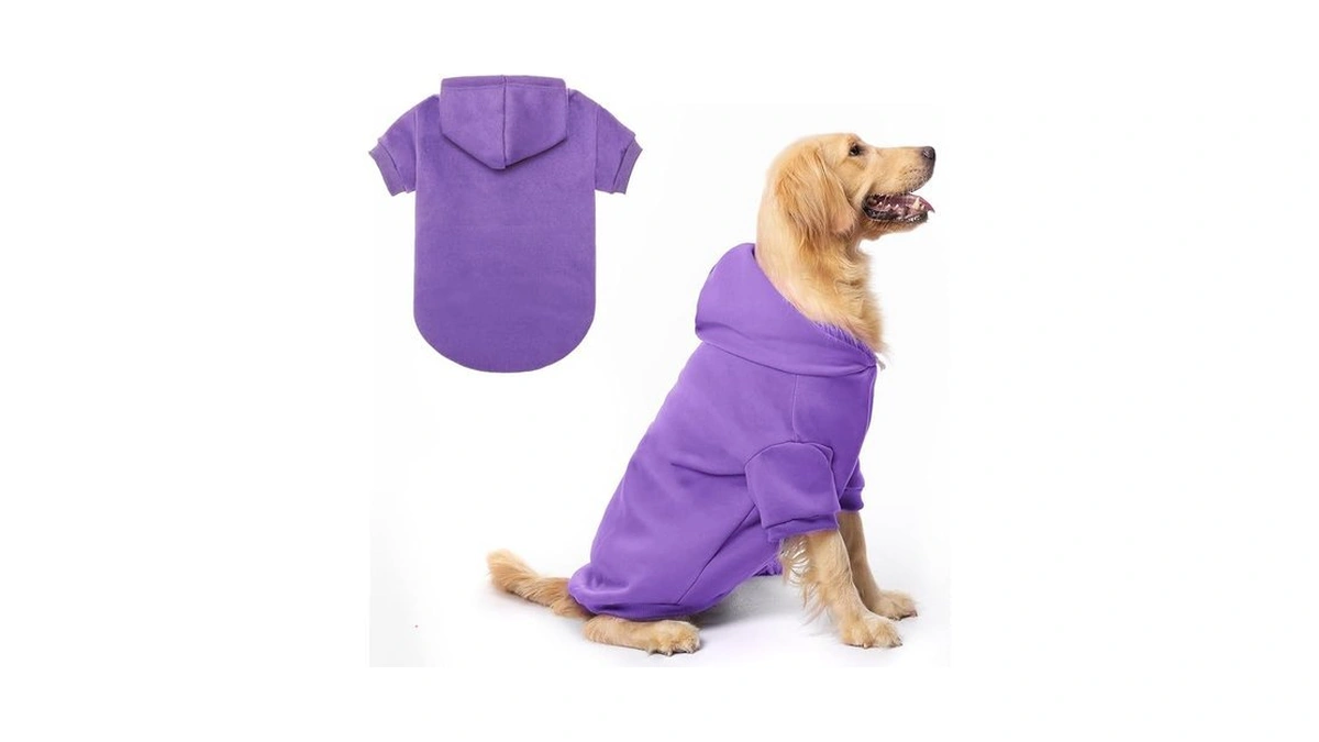 Bingpet Dog Hoodies - Fleece Lined Fall Dog Puppy Sweatshirt