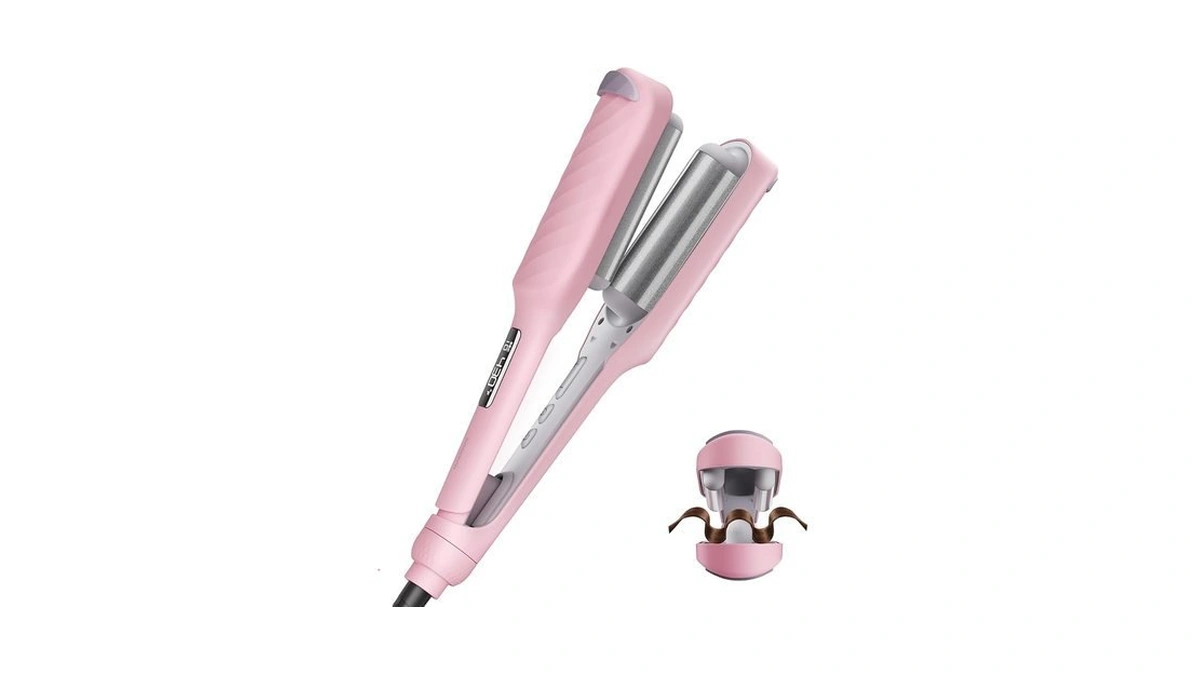 Curling Iron Hair Crimper Waver, Babonir 3 Barrel Hair Waver