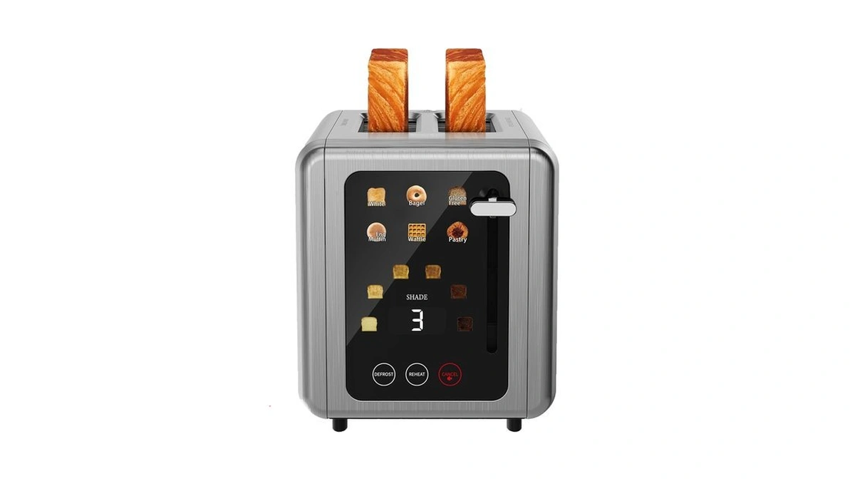 Whallpro Touch Screen Toaster 2 Slice,smart Digital Toaster With 1.5"