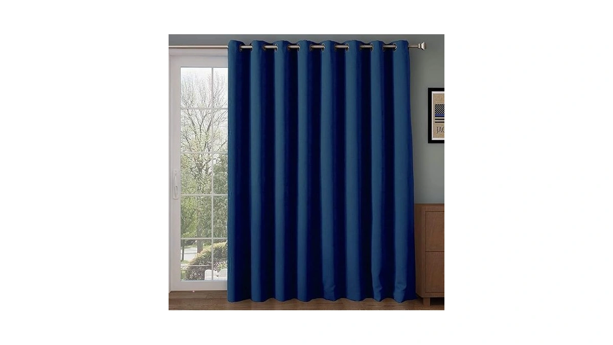 Rose Home Fashion Blackout Sliding Door Curtains, Room Darkening Thermal