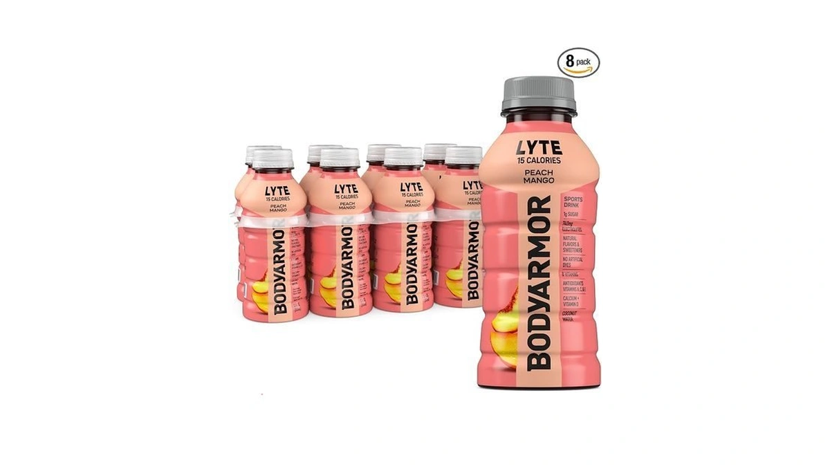 Bodyarmor Lyte, Peach Mango, Electrolyte Drink, 15 Calories, 12 Fl