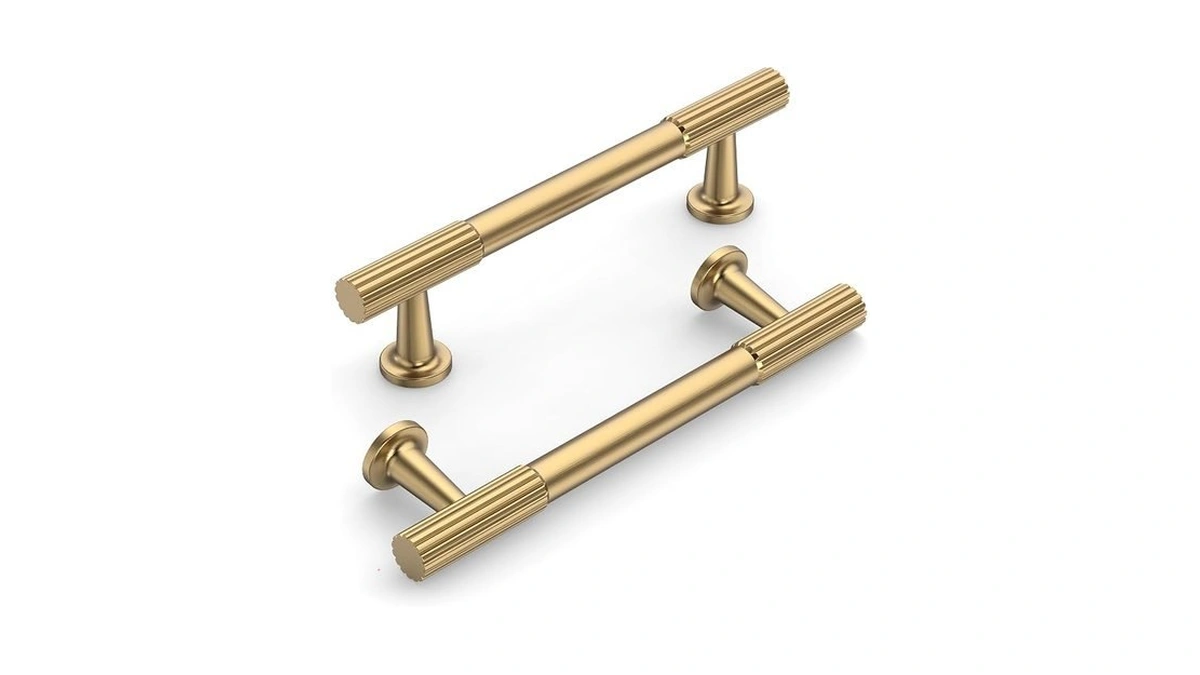 Knoklock 10 Pack 3.75 Inch(96mm) Kitchen Cabinet Handles Champagne Bronze