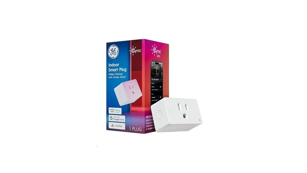 Ge Cync Smart Indoor Plug, Smart Outlet Control, Wifi Outlet