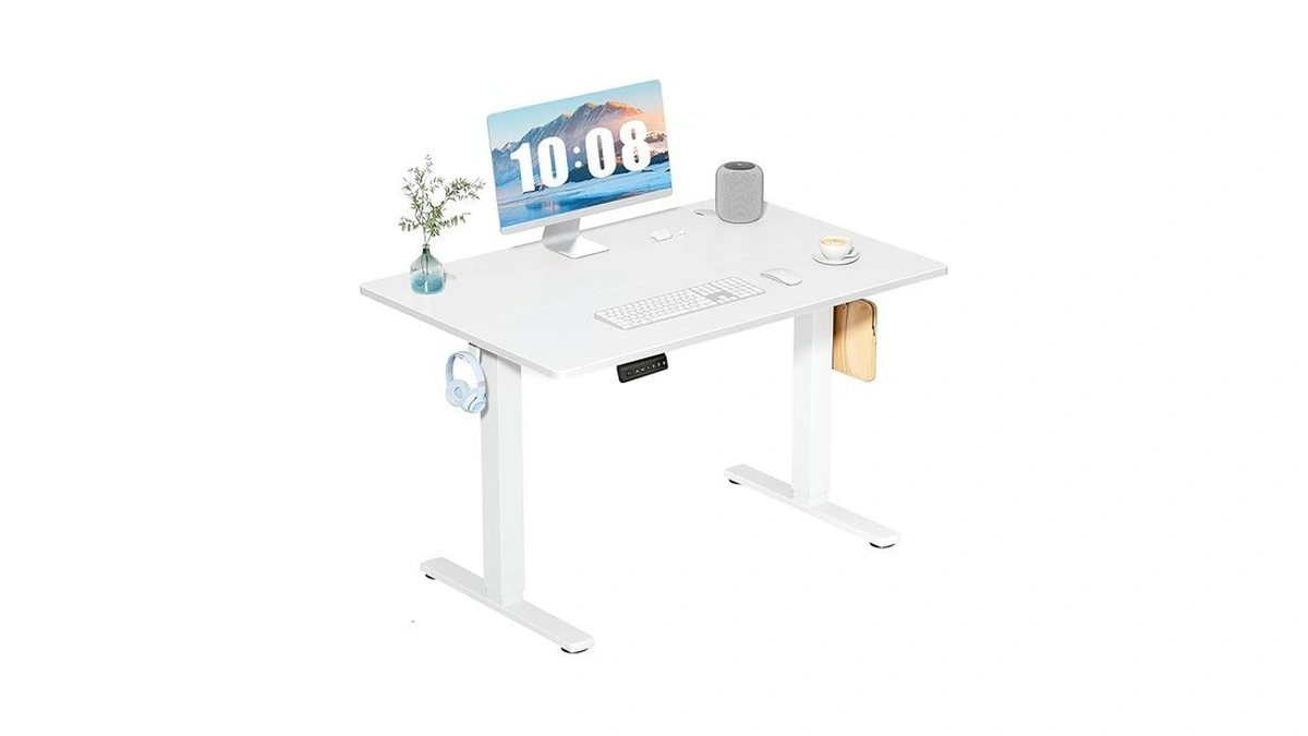 Dumos 40 Inch Electric Standing Desk Height Adjustable, Sit To