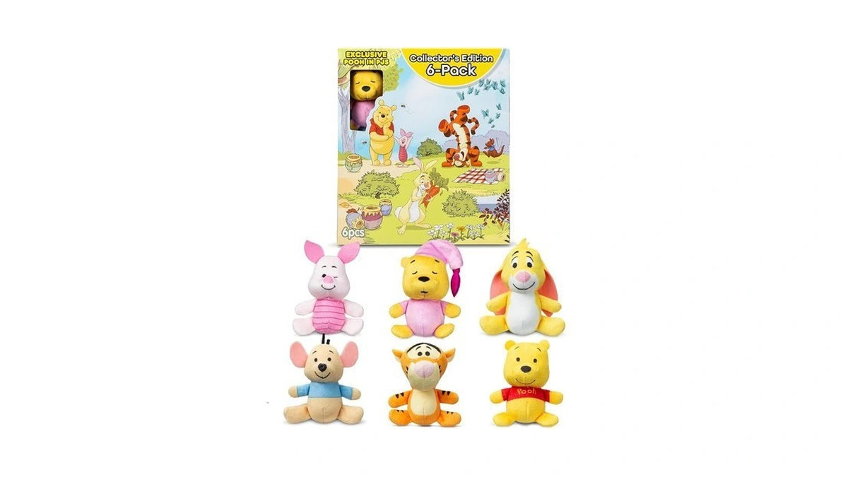 Micro Teenies Winnie The Pooh And Pals 6 Pack -