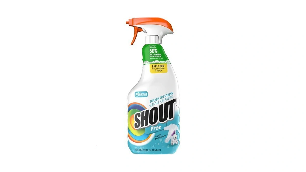 Shout Free Laundry Stain Remover Spray, Active Enzyme Formula Is