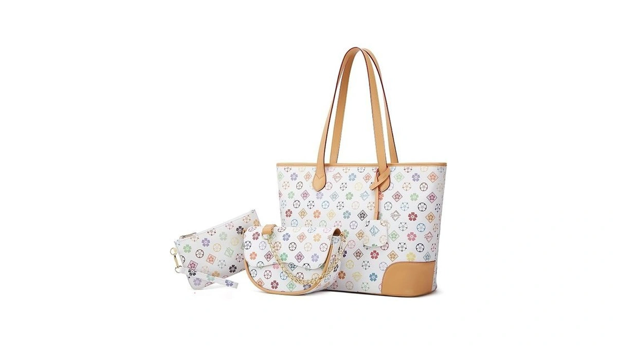 Women Fashion Synthetic Leather Handbags Tote Bag Shoulder Bag Top