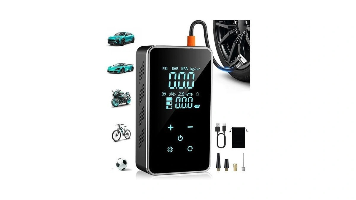 Tire Inflator Portable Air Compressor, 150 Psi Cordless Air Pump